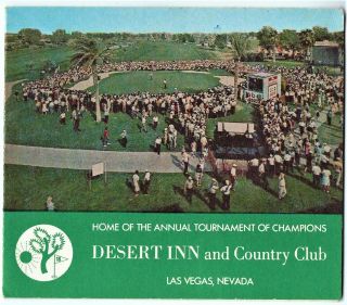 Vintage Golf Scorecard,  Desert Inn And Country Club,  Las Vegas,  C1950s