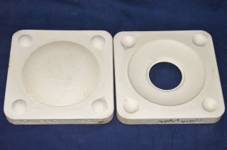 Vintage Ceramic Pottery Slip Casting Mold - Holland - 6 3/4 " Smooth Plate - H453
