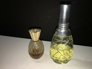 Vintage Perfume Estee Lauder Spray Glass Bottle,  Avon Pineapple Bottle Cologne