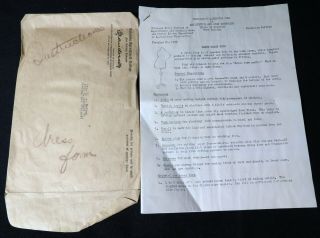 Vtg 1940s 1950s Colorado Extension Service Paper Dress Form Pattern Instructions