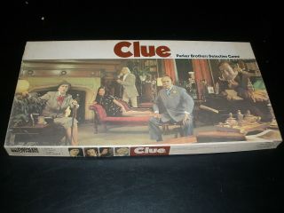 Vintage Parker Brothers Clue 1972 Detective Board Game Complete