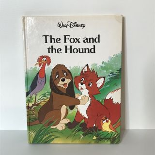 Walt Disney The Fox And The Hound Vintage Hardcover 1988