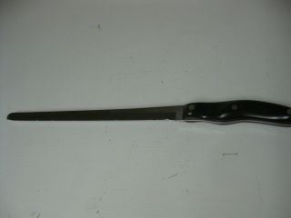 Vintage Brown Swirl Handle Cutco 1024 Serrated Kitchen Knife