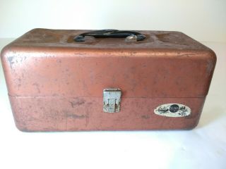 Vintage Sears Roebuck & Company Metal Fishing Tackle Box