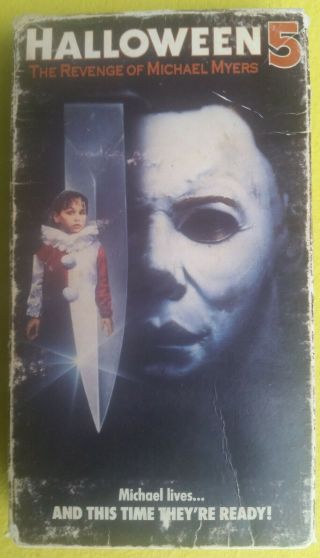 Halloween 5 The Revenge Of Michael Myers VHS VTG Horror CBS FOX Danielle Harris 2