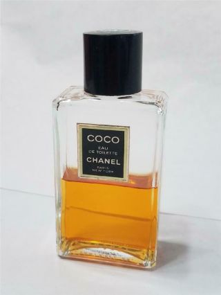 Vintage Coco Chanel Perfume Eau De Toilette 2.  5 Fl Oz/ 75ml Splash 50 Full