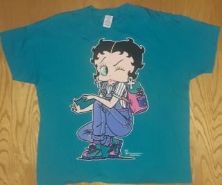 Vintage Betty Boop Shirt 1994 King Features Size L Mens