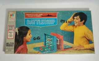 Vintage 1971 Milton Bradley Battleship Game Strategic Naval War Game Made In Usa