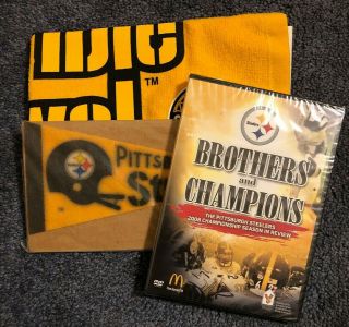 Pittsburgh Steelers Terrible Towel,  Vintage Mini Pendant & Dvd