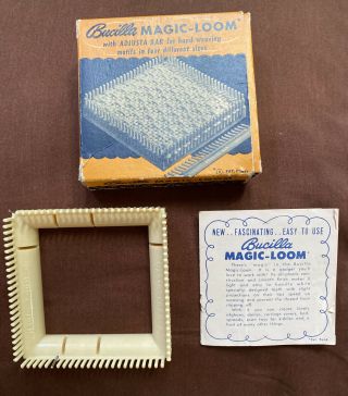 9/5.  Vintage Bucilla Magic Loom W/directions - And Box