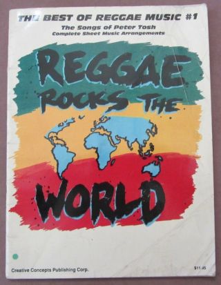 Vtg Reggae Rocks The World Songs Of Peter Tosh Sheet Music Best Of Reggae 1