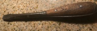 Vintage Irwin Usofa 9 1/4” Long 3/8 " Blade Wood Handle Full Tang Screwdriver