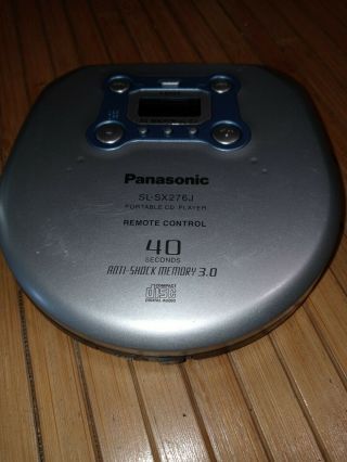 Vtg Panasonic Sl - Sx276j Portable Cd Player Anti Shock 3.  0 Mfg.  2000 Japan