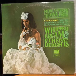 Vintage Vinyl 33rpm Lp Record: Herb Alpert & Tijuana Brass,  Whipped Cream