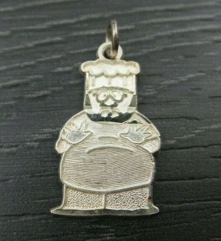 Vintage Sterling Silver South Park Chef Character Pendant