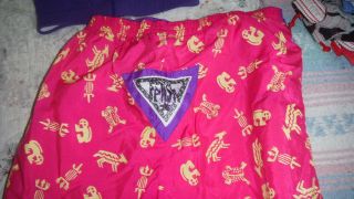 Vintage 90s Surf Fetish Running Shorts Size L Made In Usa Pink Purple Petroglyph