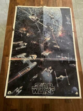 Star Wars Poster,  From 20th Century Fox Records,  1977,  2t - 541 Vintage/used