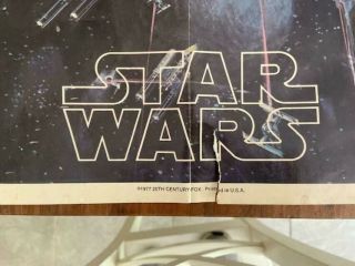 Star Wars Poster,  from 20th Century Fox Records,  1977,  2T - 541 VINTAGE/USED 3