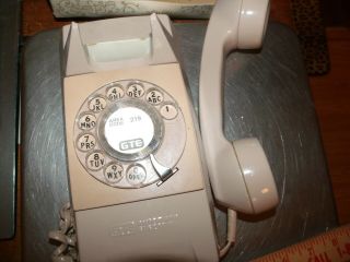 Vintage Gte Ae Rotary Dial Phone Off White / Cream Color