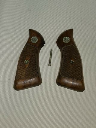 Vintage Smith Wesson S&w J Frame Square Butt Diamond Grips 36 Trigger Inc