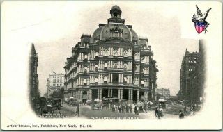 Vintage 1900s York City Pmc / Postcard " Post Office " Arthur Strauss