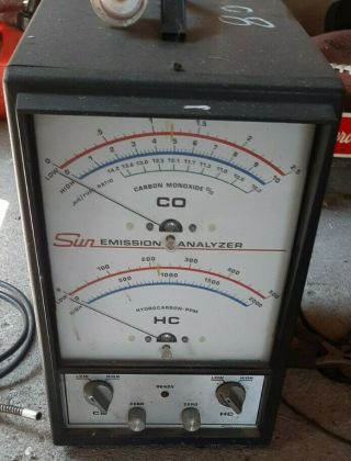 Vintage - Sun Testing Equipment " Engine Analyzer " Estate Find