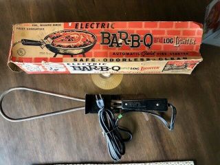 Vintage Electric Chromalox Barbecue Lighter W/original Box,  1950s Or 1960s