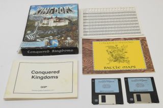 Conqured Kingdoms Pc 1992 Big Box 3.  5 " Floppy Vintage Retro Computer Game