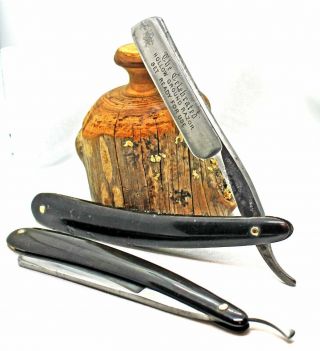 Two Vintage Straight Razors U.  S.  A.  And Sheffield