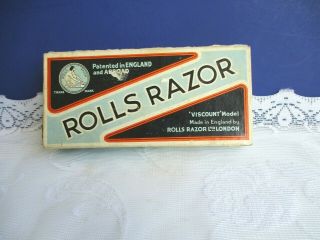 Vintage Rolls Razor Viscount Model With Box And Instructions