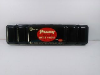 Vintage Prang Water Color Ovl - 8 American Crayon Company Art Deco Logo Usa