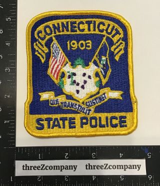 Vintage Connecticut State Police Trooper Highway Patrol Patch Ct