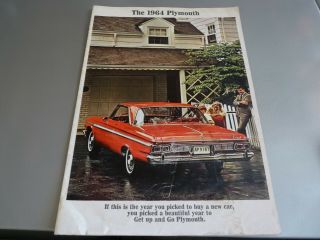 Vintage 1964 Plymouth Sales Brochure