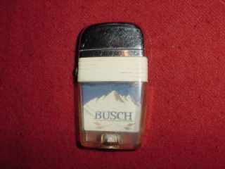 Vintage Vu - Lighter With Busch Beer Advertising