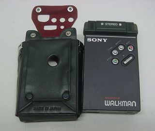 Vintage Sony Wm - 2 Stereo Walkman Cassette Player & Case Not Parts Repair