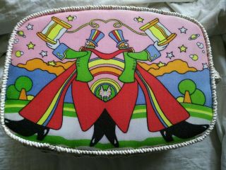 Groovy Vtg Peter Max Style Sewing Kit Box Basket Purse Belding Corticelli 60 