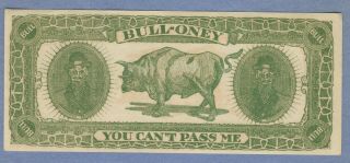 Vintage Fake Novelty Bull - Oney Bill Money You Can 