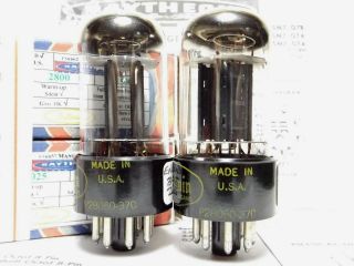 2 - 6SN7GTB Raytheon Vintage Vacuum Tubes Highfidelity,  Grade pair 2
