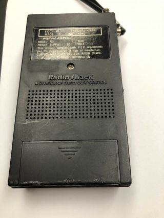 Vintage Radio Shack Realistic AM/FM Pocket Radio Cat.  No.  12 - 636 3
