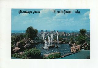 Vintage Post Card - Greetings From Birmingham Alabama