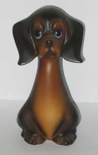 Vintage Elbro Japan Ceramic Dachshund Dog Figurine