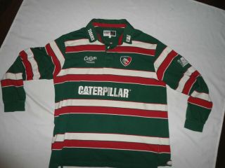 Vintage Leicester Tigers Cotton Traders Rugby Jersey Shirt Xl