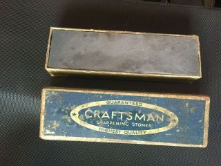 Vintage Craftsman Combination Sharpening Stone No.  6440 W/box