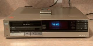 Vintage - Sony Betamax - Sl - 90 Audio Video Cassette Recorder W/ Remote