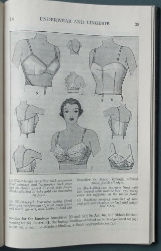 Underwear And Lingerie Vintage 1930s Sewing Book Woman 