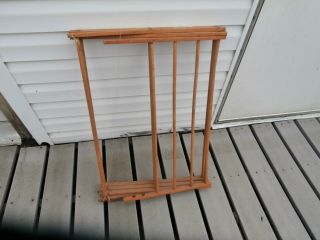 Vintage Wood Clothes Drying Rack.  Folds Up - By Worldsbest Industries