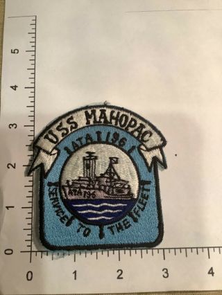 Vintage Asian Made Us Navy Uss Mahopac Jacket Patch