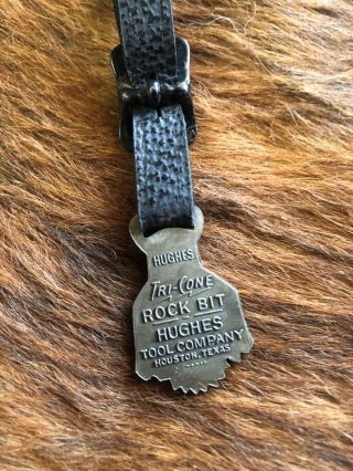 Vintage Hughes Tool Company Tri - Cone Rock Bit Watch Fob