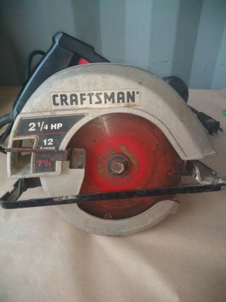 Craftsman 7 - 1/4 " 12 Amp Circular Saw 2 - 1/4 Hp Vintage Model 315.  108340