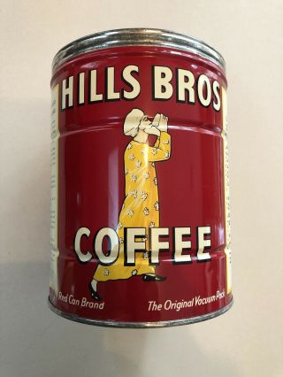 Vintage 2 Hills Bros Coffee Can (no Lid)